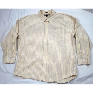 Tommy Hilfiger Mens Long‎ Sleeve Button Down Shirt Size 2XL